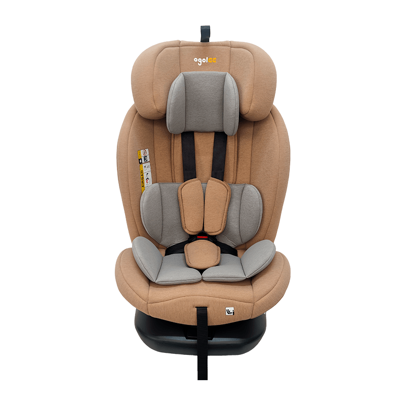 OG801A ECE R129 ISIZE Tempat duduk kereta bayi 40-150cm Isofix Tempat Keselamatan Kanak-kanak 360 darjah berputar besar untuk kanak-kanak