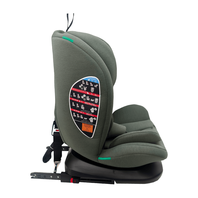 OG801A ECE R129 ISIZE Tempat duduk kereta bayi 40-150cm Isofix Tempat Keselamatan Kanak-kanak 360 darjah berputar besar untuk kanak-kanak