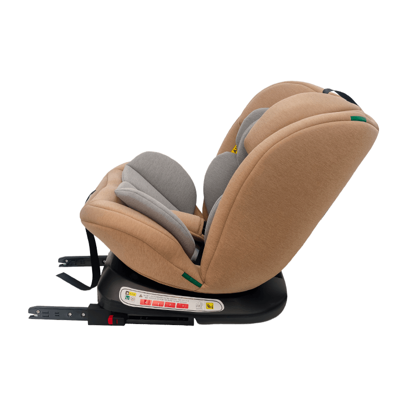OG801A ECE R129 ISIZE Tempat duduk kereta bayi 40-150cm Isofix Tempat Keselamatan Kanak-kanak 360 darjah berputar besar untuk kanak-kanak