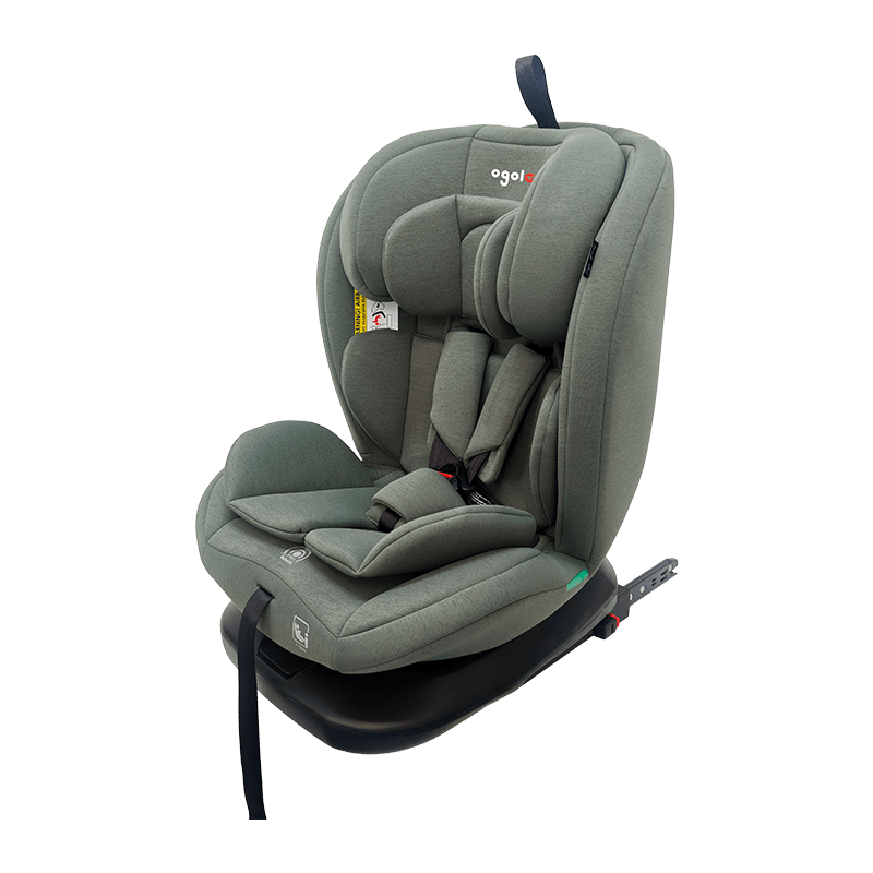 OG801A ECE R129 ISIZE Tempat duduk kereta bayi 40-150cm Isofix Tempat Keselamatan Kanak-kanak 360 darjah berputar besar untuk kanak-kanak