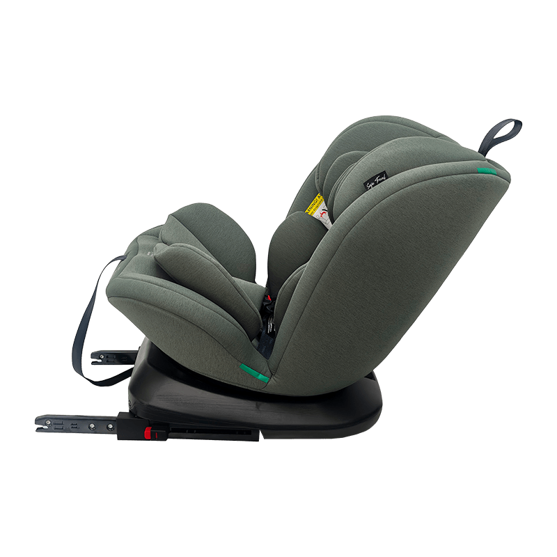 OG801A ECE R129 ISIZE Tempat duduk kereta bayi 40-150cm Isofix Tempat Keselamatan Kanak-kanak 360 darjah berputar besar untuk kanak-kanak