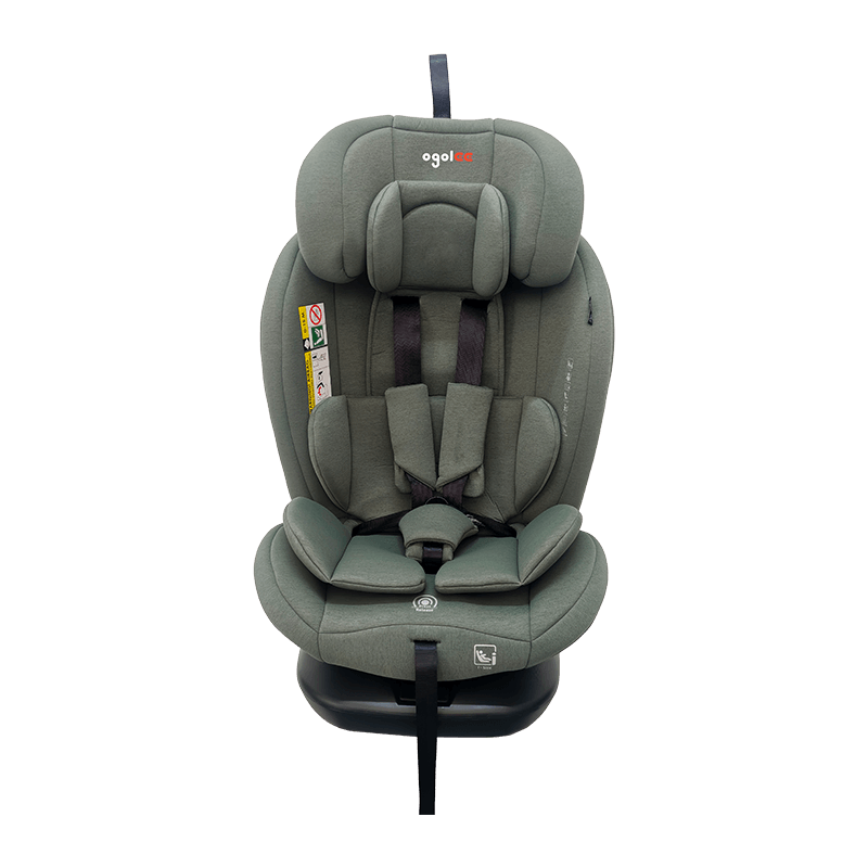 OG801A ECE R129 ISIZE Tempat duduk kereta bayi 40-150cm Isofix Tempat Keselamatan Kanak-kanak 360 darjah berputar besar untuk kanak-kanak