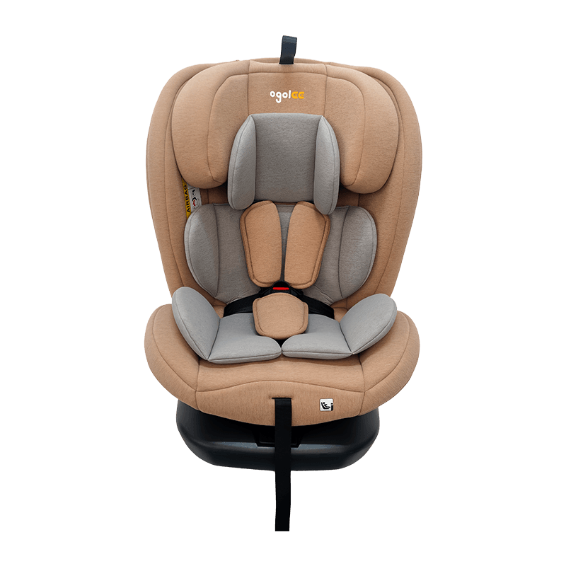OG801A ECE R129 ISIZE Tempat duduk kereta bayi 40-150cm Isofix Tempat Keselamatan Kanak-kanak 360 darjah berputar besar untuk kanak-kanak