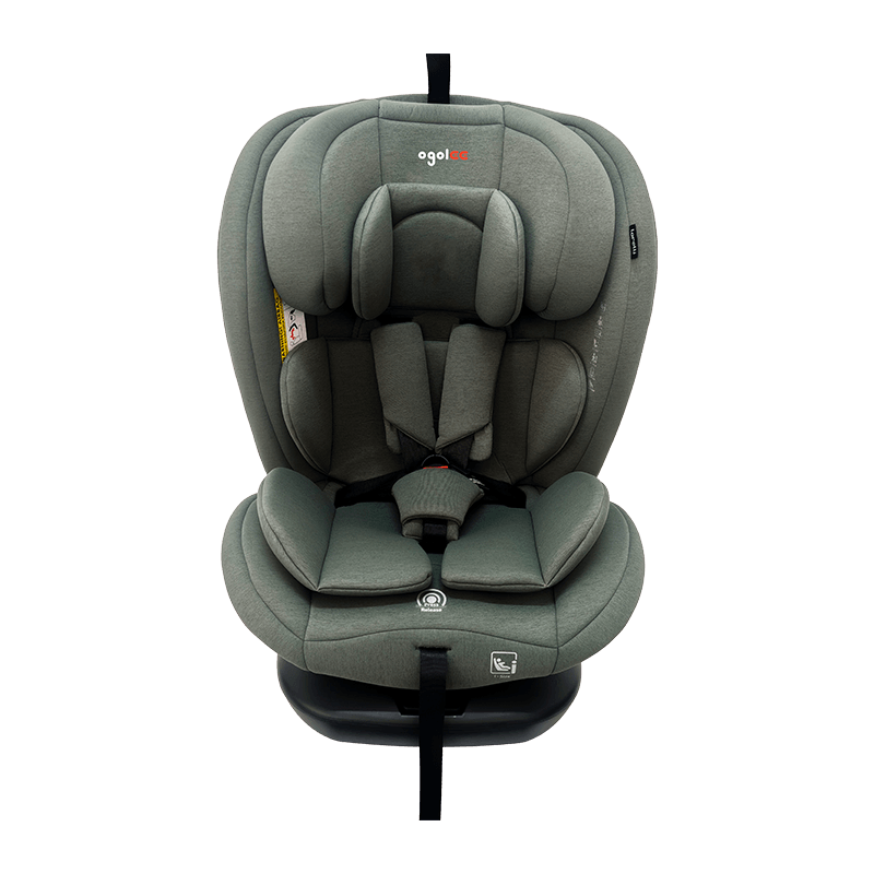 OG801A ECE R129 ISIZE Tempat duduk kereta bayi 40-150cm Isofix Tempat Keselamatan Kanak-kanak 360 darjah berputar besar untuk kanak-kanak