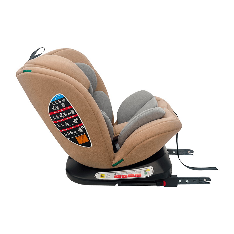 OG801A ECE R129 ISIZE Tempat duduk kereta bayi 40-150cm Isofix Tempat Keselamatan Kanak-kanak 360 darjah berputar besar untuk kanak-kanak